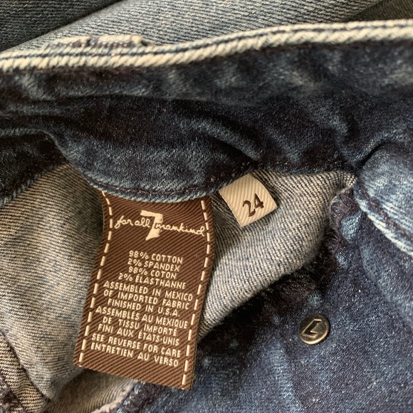 7 FOR ALL MANKIND, Soft Denim Pencil Jean Skirt, Size 24 - Picture 5 of 9